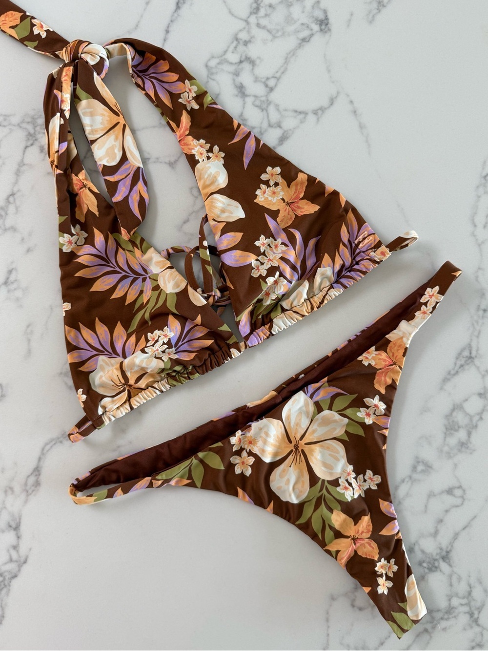 Billabong Jungle Bliss Triangle Top & Maya Skimpy Bottom SET - Size Medium